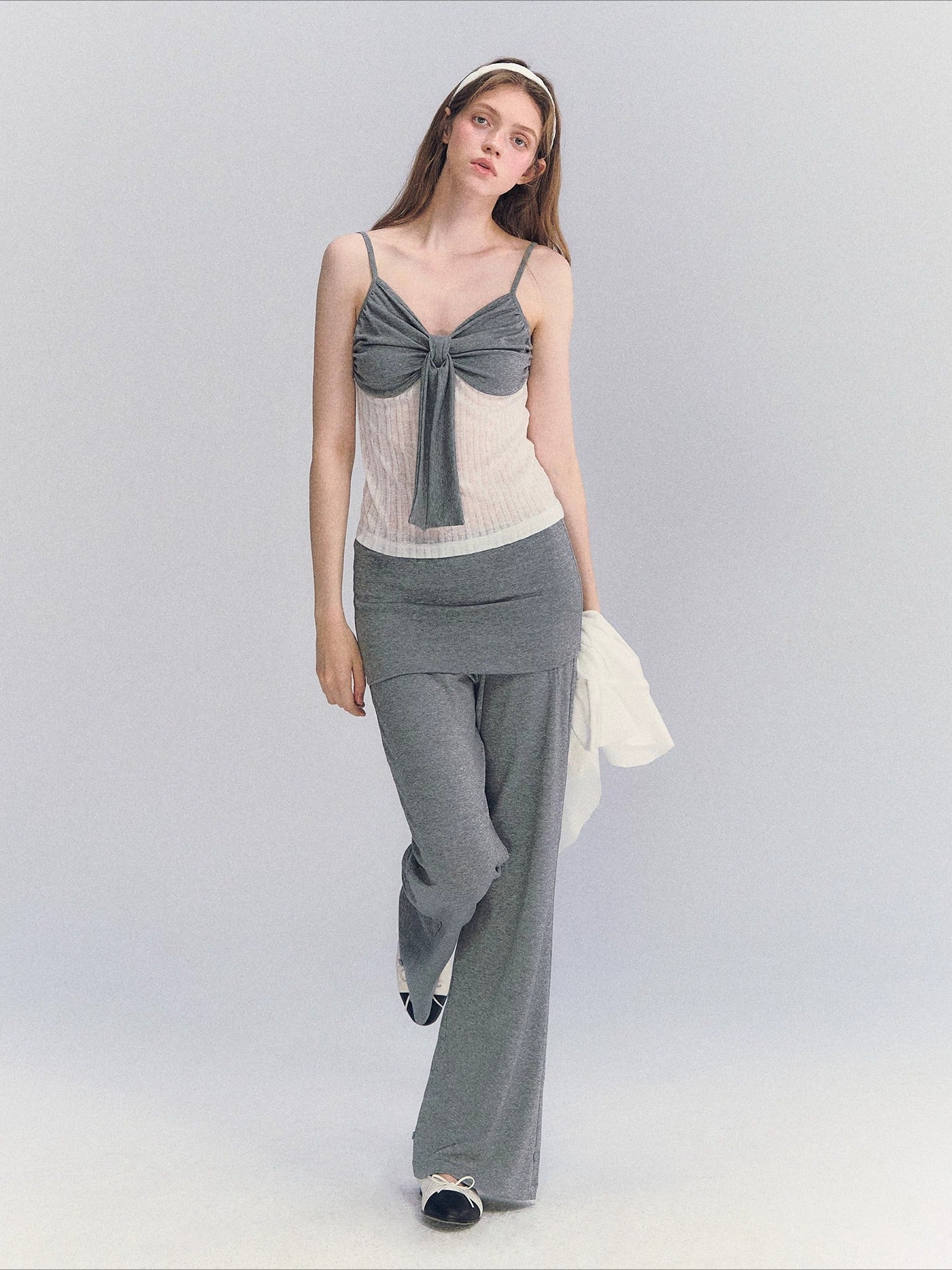 Foldover Straight Pants