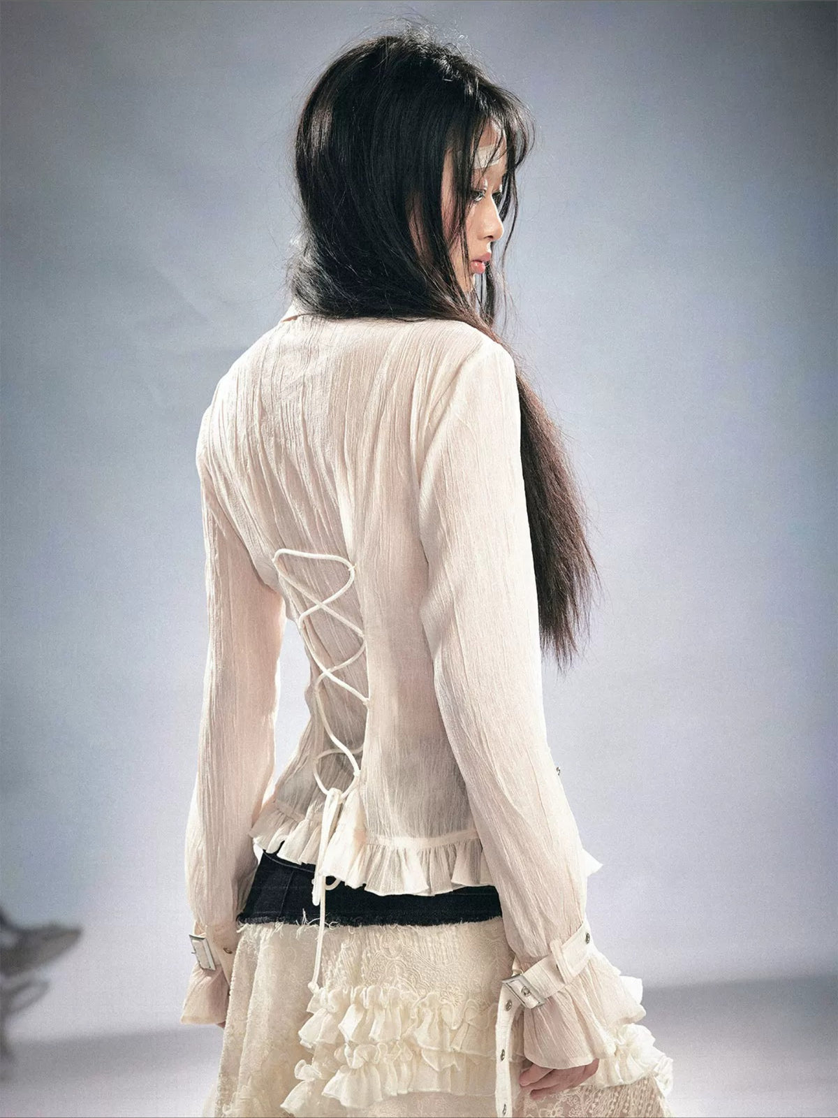 Gothic Ruffle Blouse