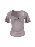Twist Square Neck Tee