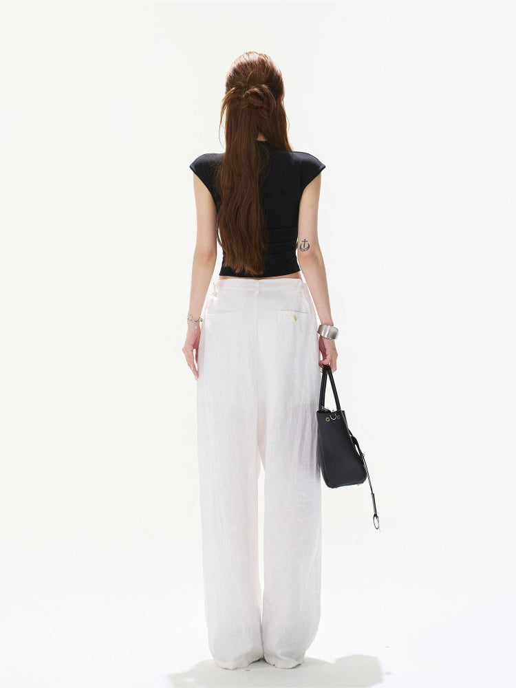 Black Embroidered Short Tee