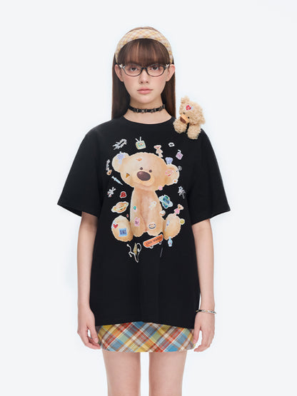 Patched Bear Cotton T-shirt