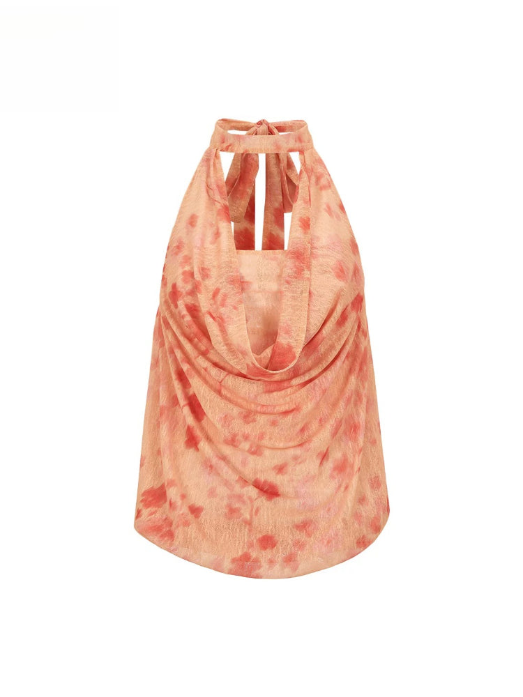 Floral Halter Top &amp; Skirt Set