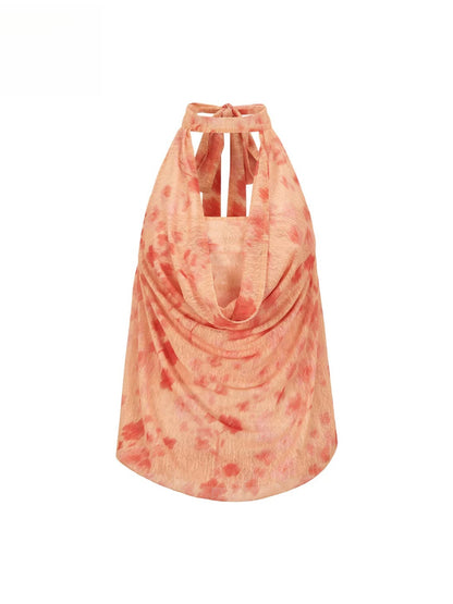 Floral Halter Top &amp; Skirt Set