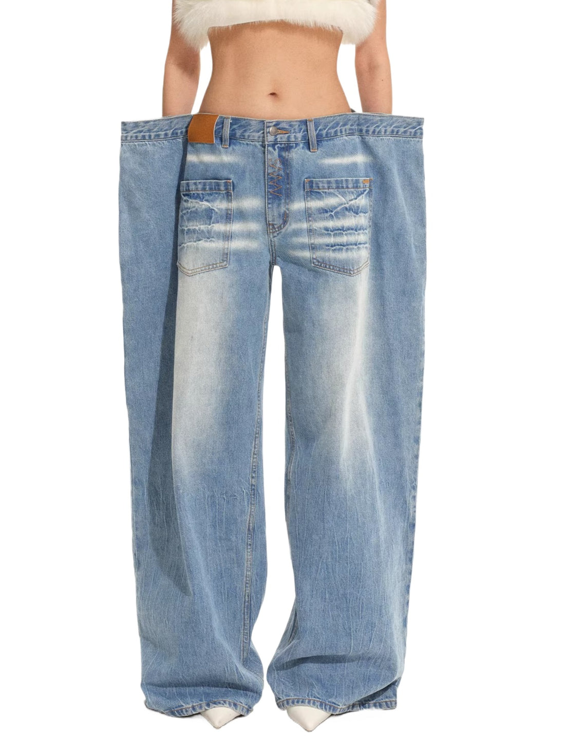 Ranch Sack Denim Pants