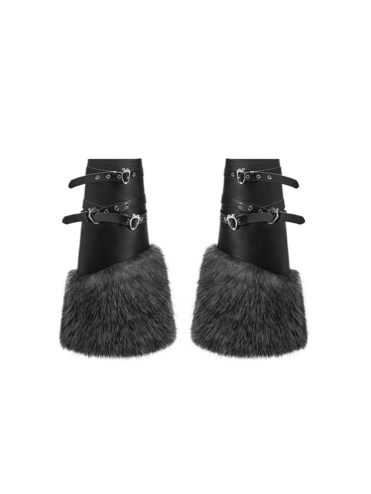 Faux Fur Leg Warmers
