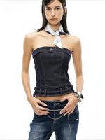 Wander Denim Tube Top