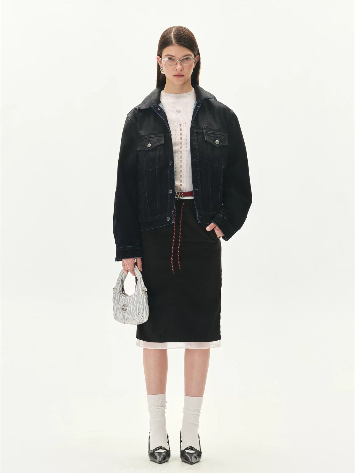 Roscoe Flocked Denim Jacket