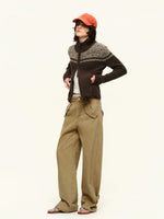 Washed Adjustable Straight Pants