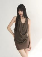 Halter Cowl Bodycon Dress