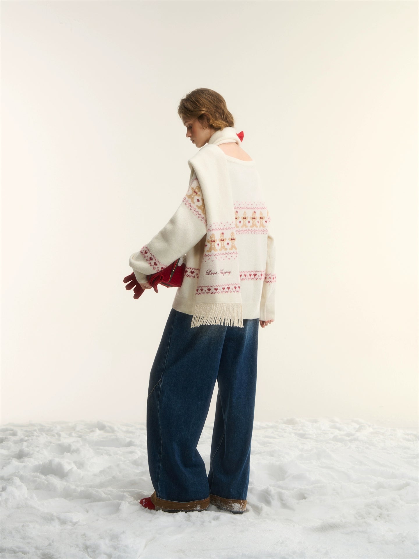 Fair Isle Gingerbread Sweater Set