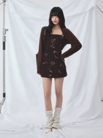 Vintage Sequin Cami Dress Set