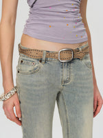 Blue Washed Flare Jeans