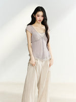 Lace Layered V-Neck Top
