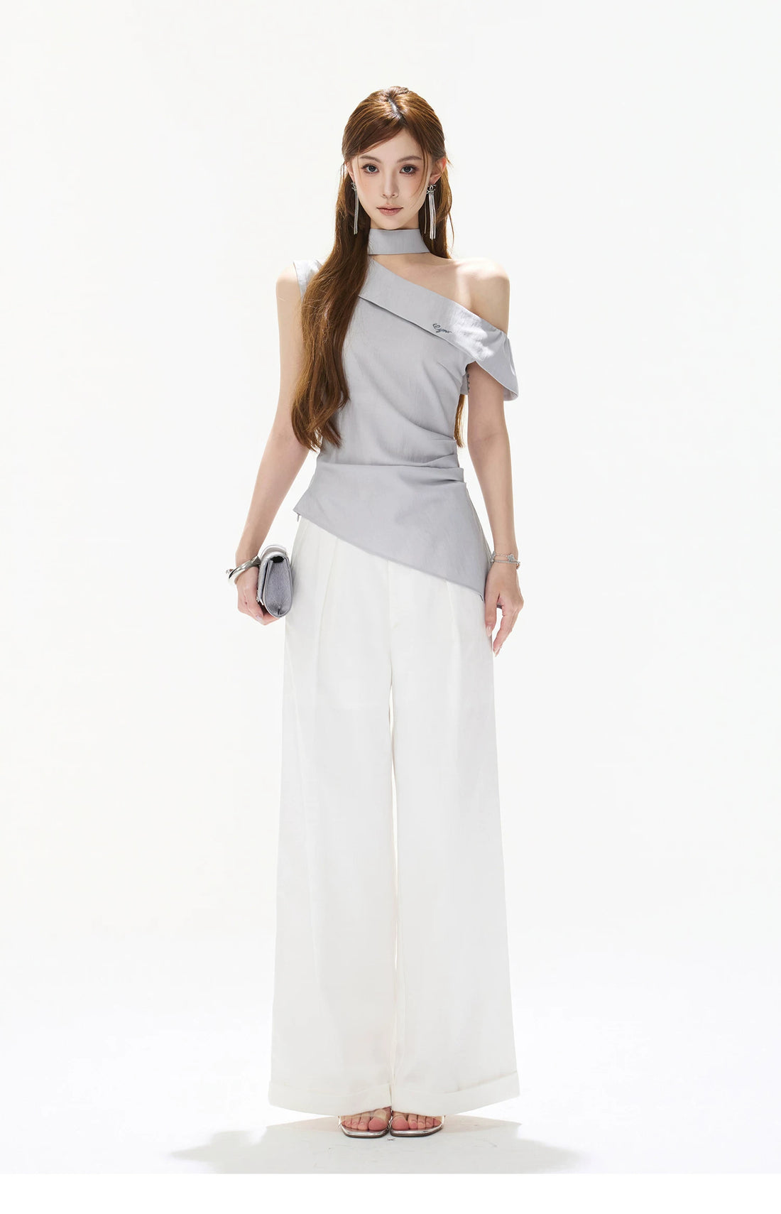 Asymmetric Halter Top