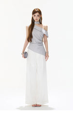 Asymmetric Halter Top