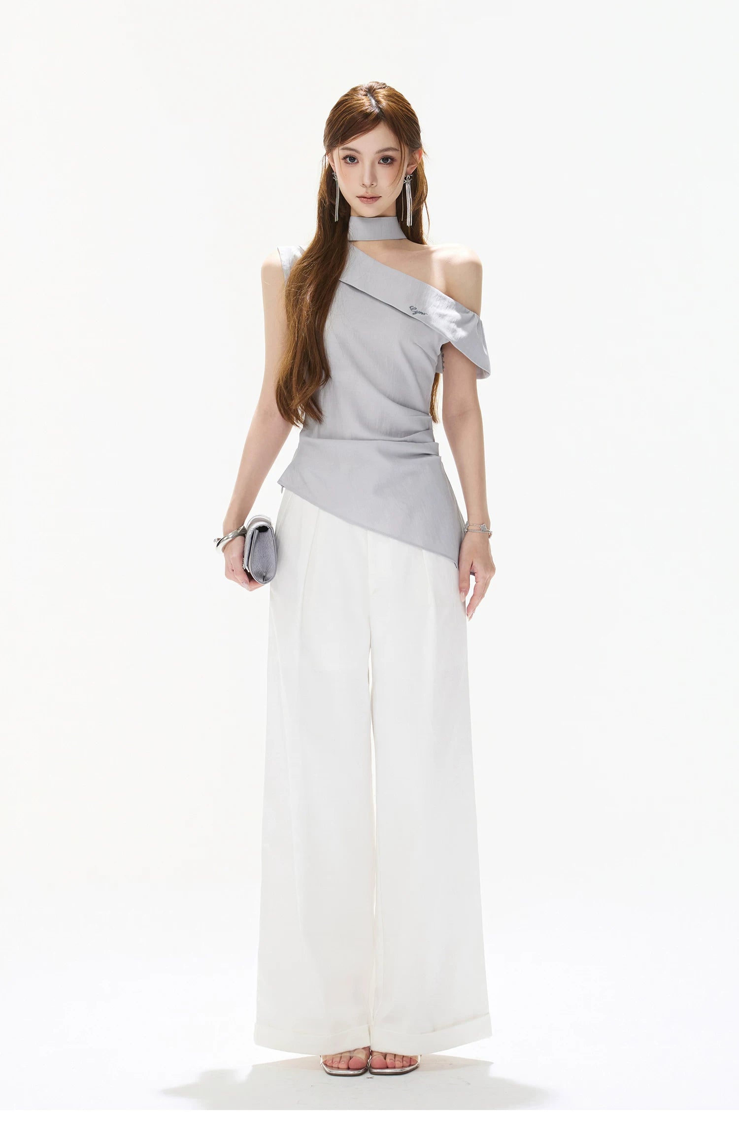 Asymmetric Halter Top