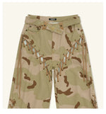 Ancient Myth Ink-splattered Drawstring Work Pants