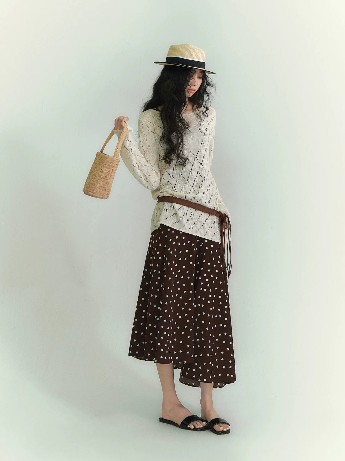 Washi Knit Cutout Top