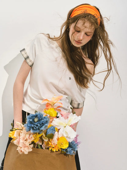 Tie-bow Short-sleeve T-shirt