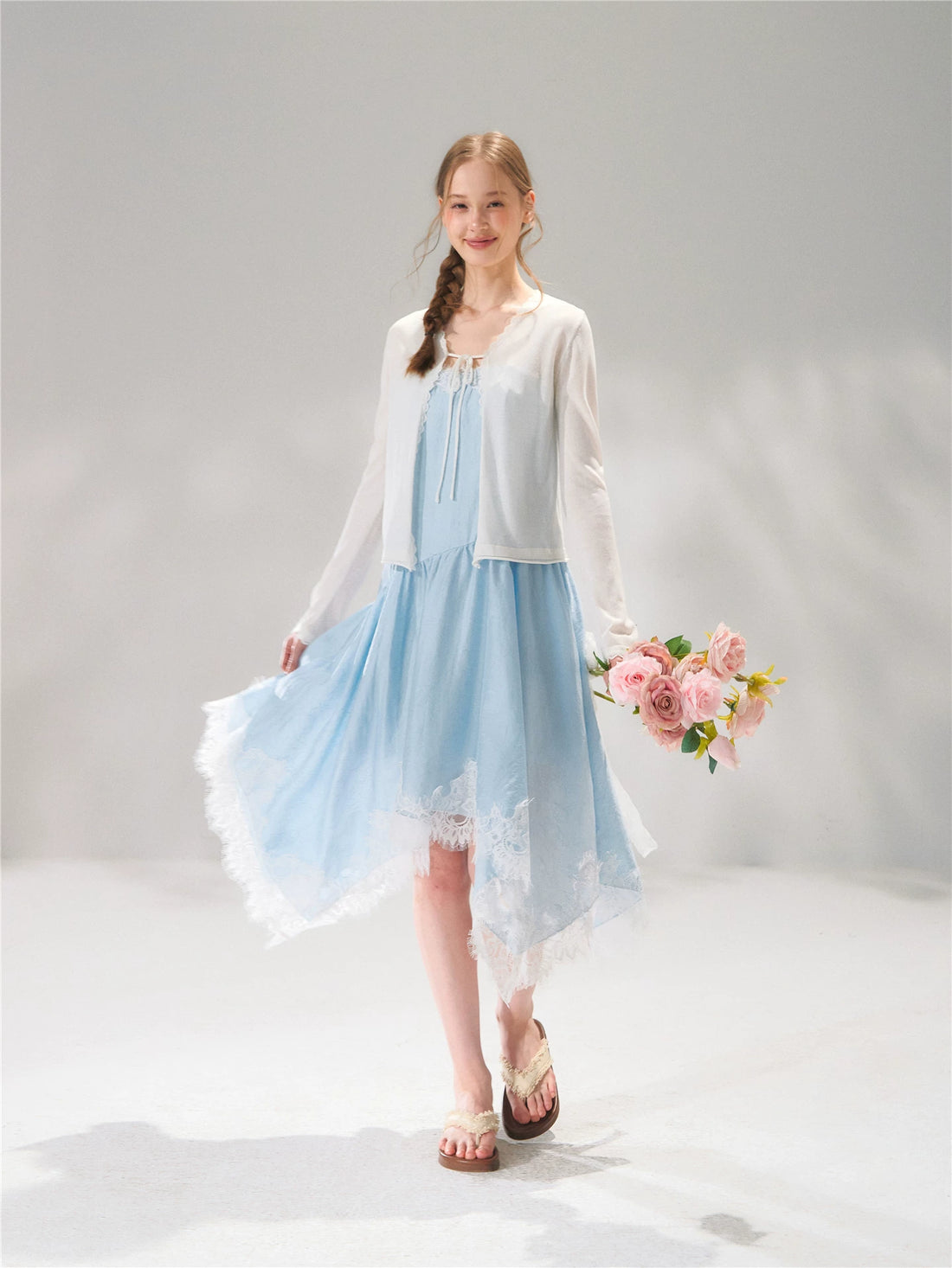 Lace Hem Slip Dress