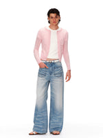 Washed Cat Whisker Jeans