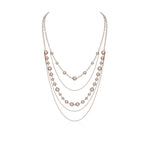 Retro Gold Long Pearl Sweater Chain