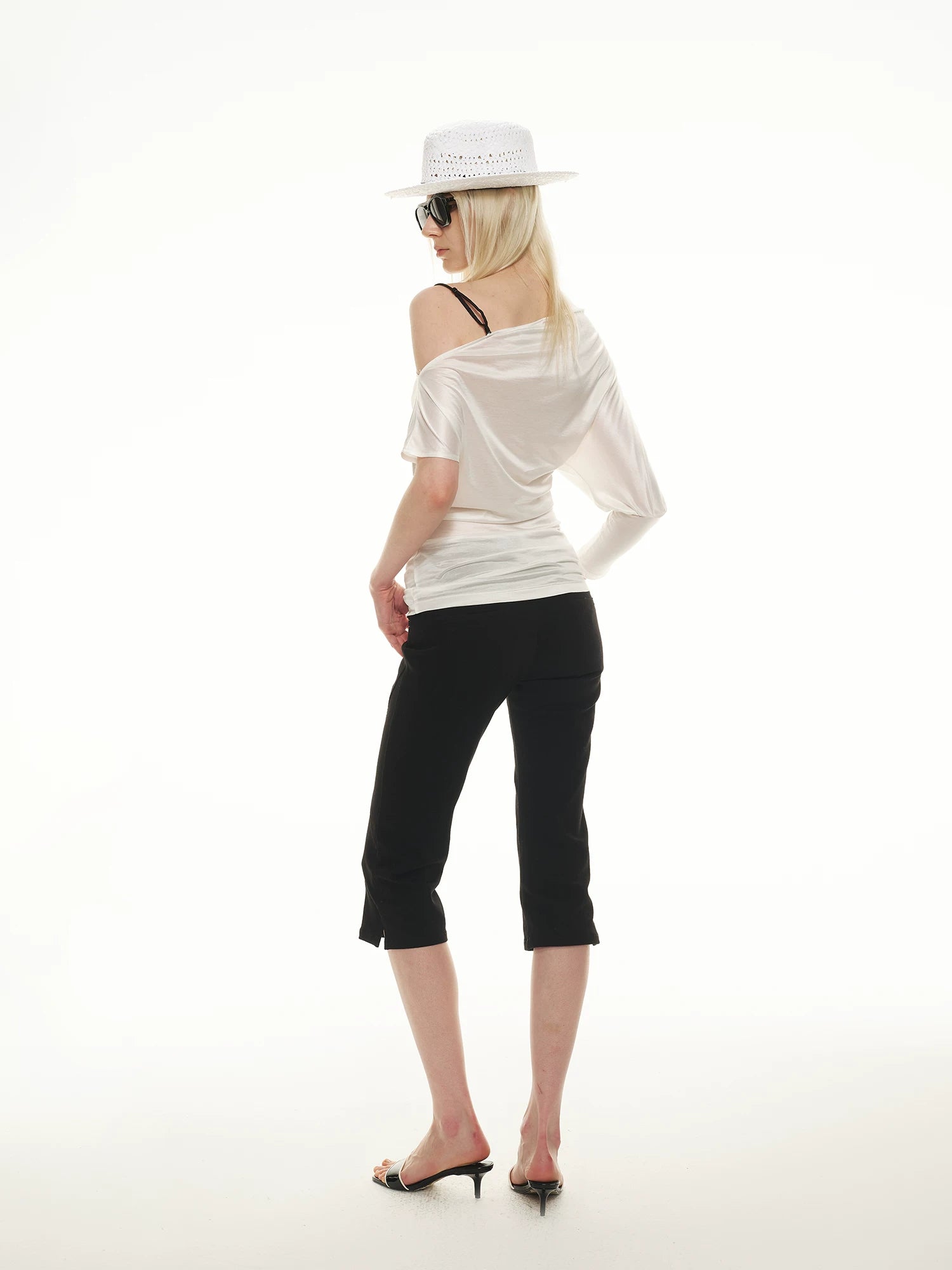 Asymmetric Lace Layer Top