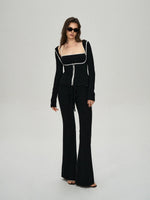 Soft Thermal Velvet Three-Piece Lounge Set
