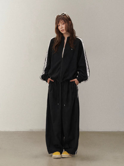 Ribbon Wide Leg Pants