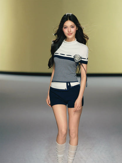 Nautical Cape Top Shorts Set