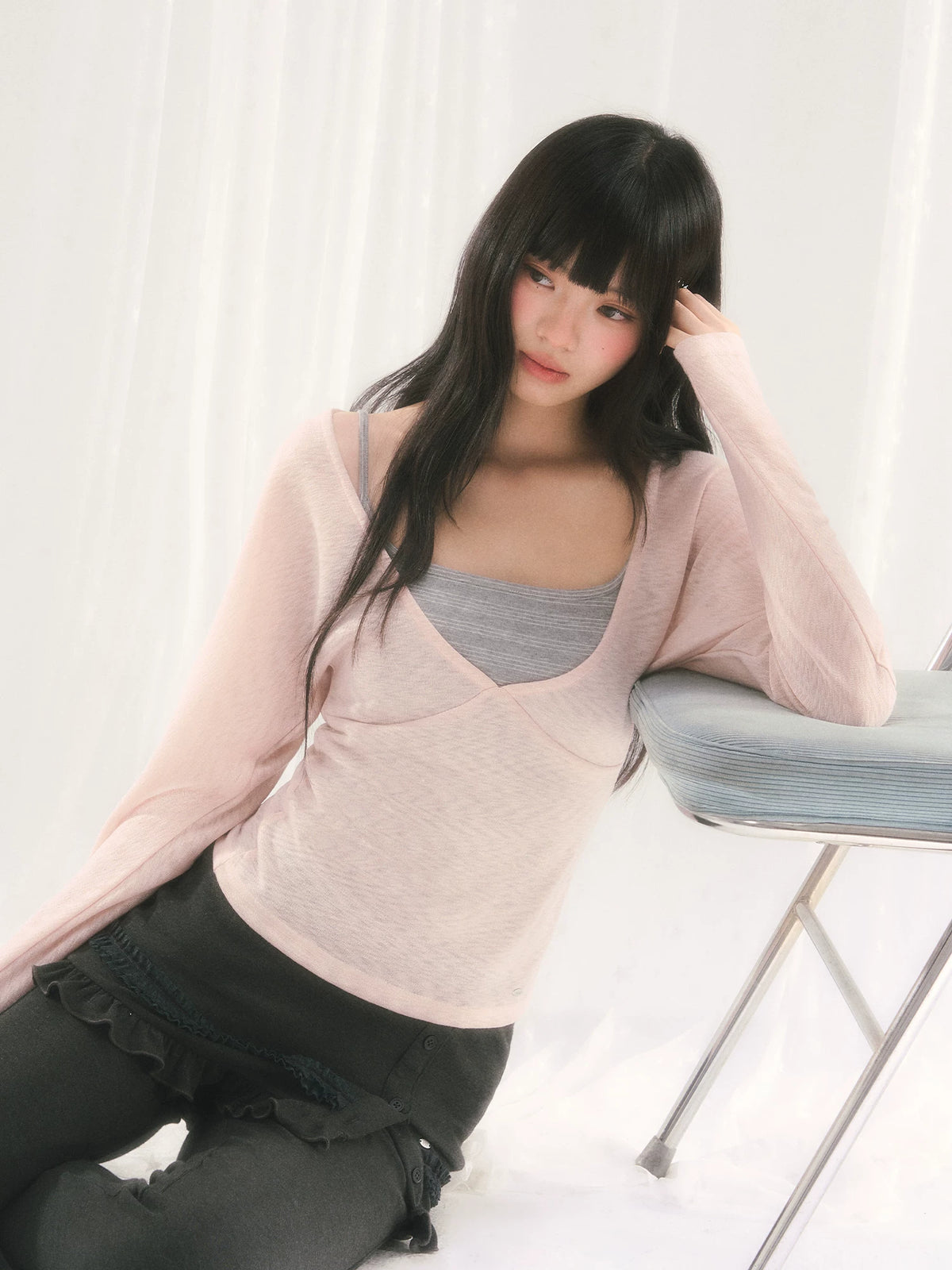 Pink Layered Top Set