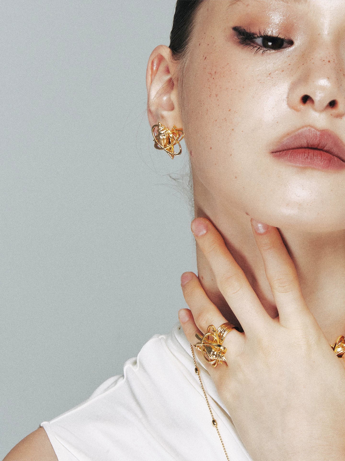 Seashell Star Open Ring