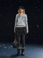 Carousel Jacquard Knit Sweater