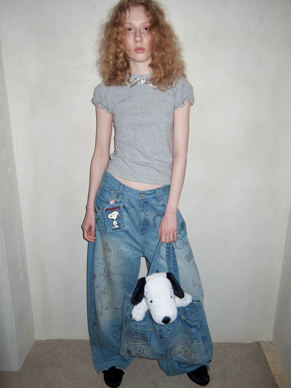 Graffiti Denim Tote Bag