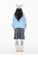 Fair Isle Sheep Knit Cardigan