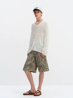 Leopard Print Cargo Shorts
