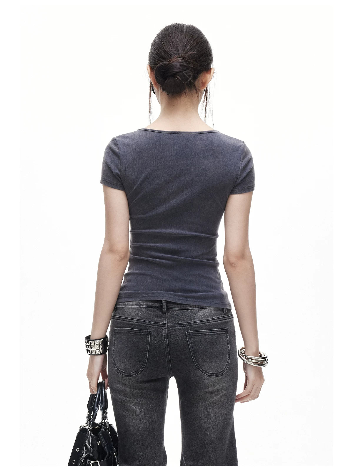 Washed Cutout Tee