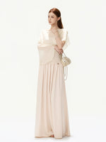 Lace Strapless Maxi Dress