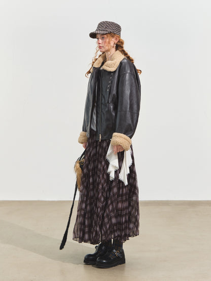 Black Shearling Moto Jacket