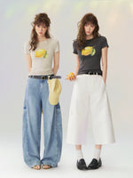 Summer Lemon Printed T-shirt