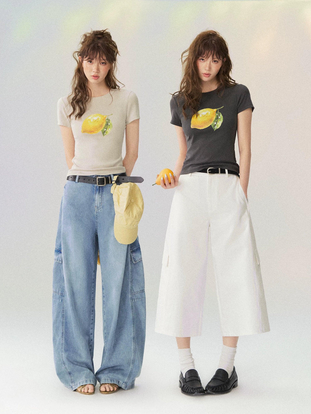 Summer Lemon Printed T-shirt
