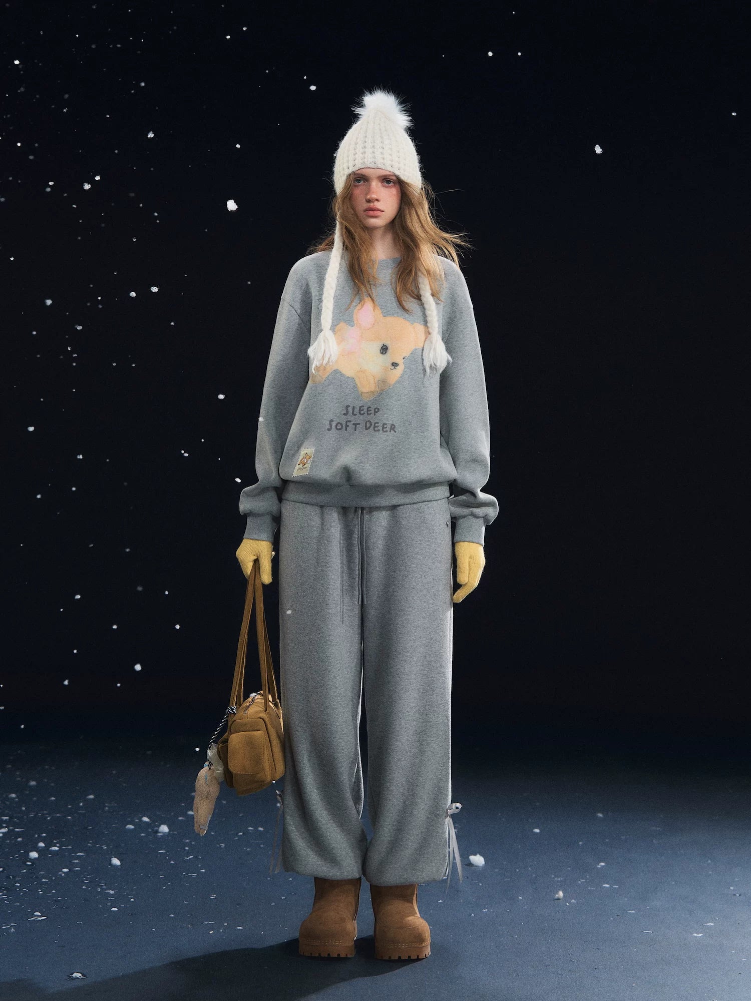Fleece Cuffed Lantern Casual Pants