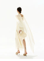 Feather Sequin Off-Shoulder Dress