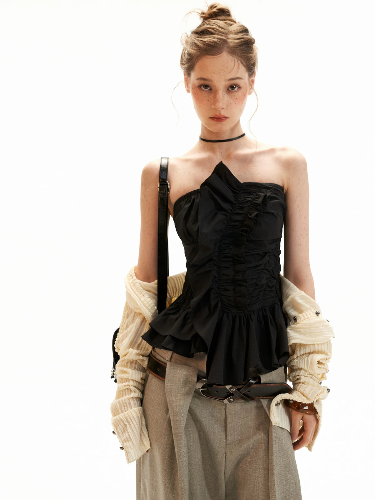 Bustier Cami Flared Top