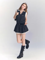 Contrast Collar Mini Dress