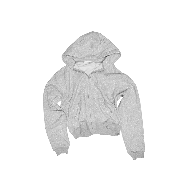 Cat Paw Polka Dot Print Hoodie