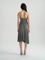 Grey Beaded Woven Strap Vacation Set