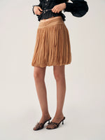 High-Waist Tulip A-Line Skirt
