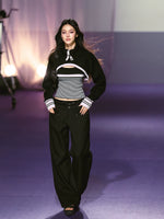 Striped Turtleneck Vest Set