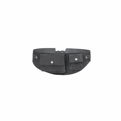 Suede Utility Waist Belt Bag